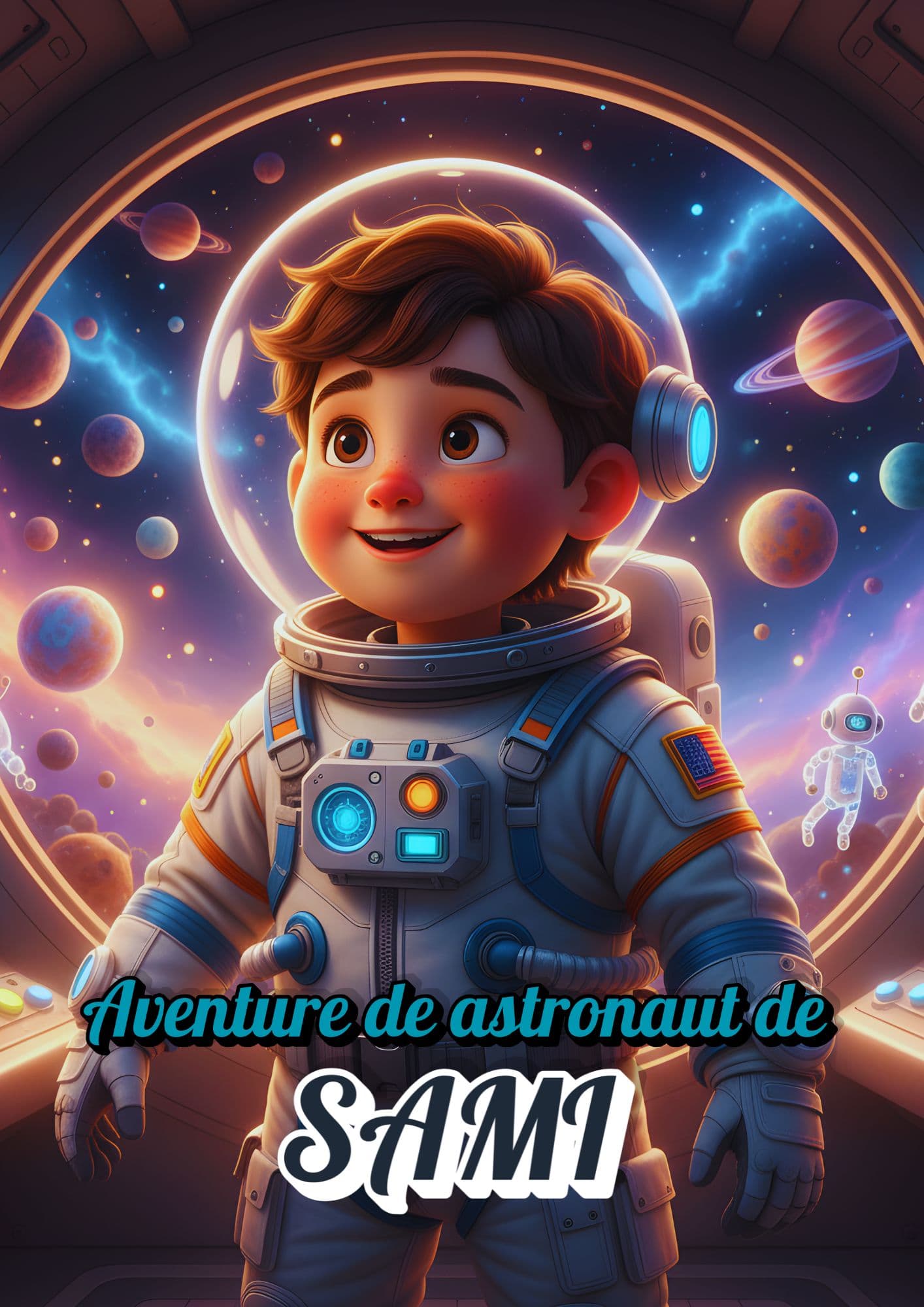 قصة رائد فضاء شخصية للأطفال 4-6 سنوات باللغة Français — HikayaKids المغرب